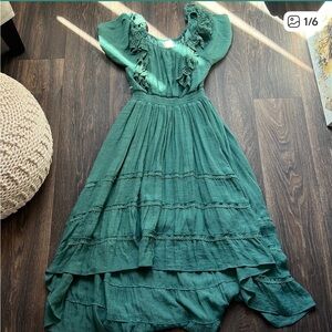 Joyfolie Elegant Green Kids Dress